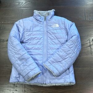 Girls The North Face reversible Mossbud Swirl jacket
